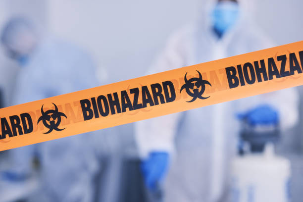 Professional Biohazard technician working in Prather, CA